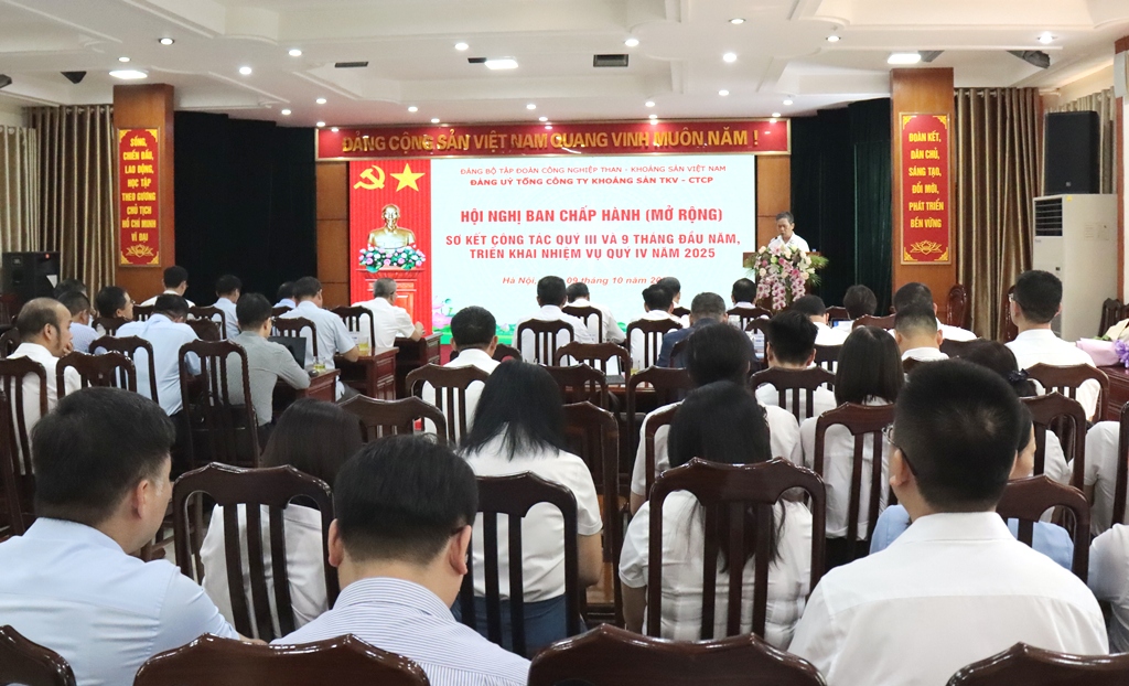 Hội nghị BCH Đảng bộ Tổng công ty Khoáng sản TKV - CTCP (Mở rộng) Phát huy tinh thần “Kỷ luật và Đồng tâm” quyết tâm hoàn thành toàn diện nhiệm vụ năm 2025 - Vimico